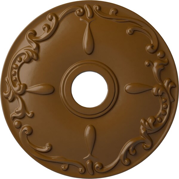 Ekena Millwork Kent Ceiling Medallion (Fits Canopies up to 5"), 18"OD x 3 1/2"ID x 1 1/4"P, Smokey Topaz CM18KESTF - main